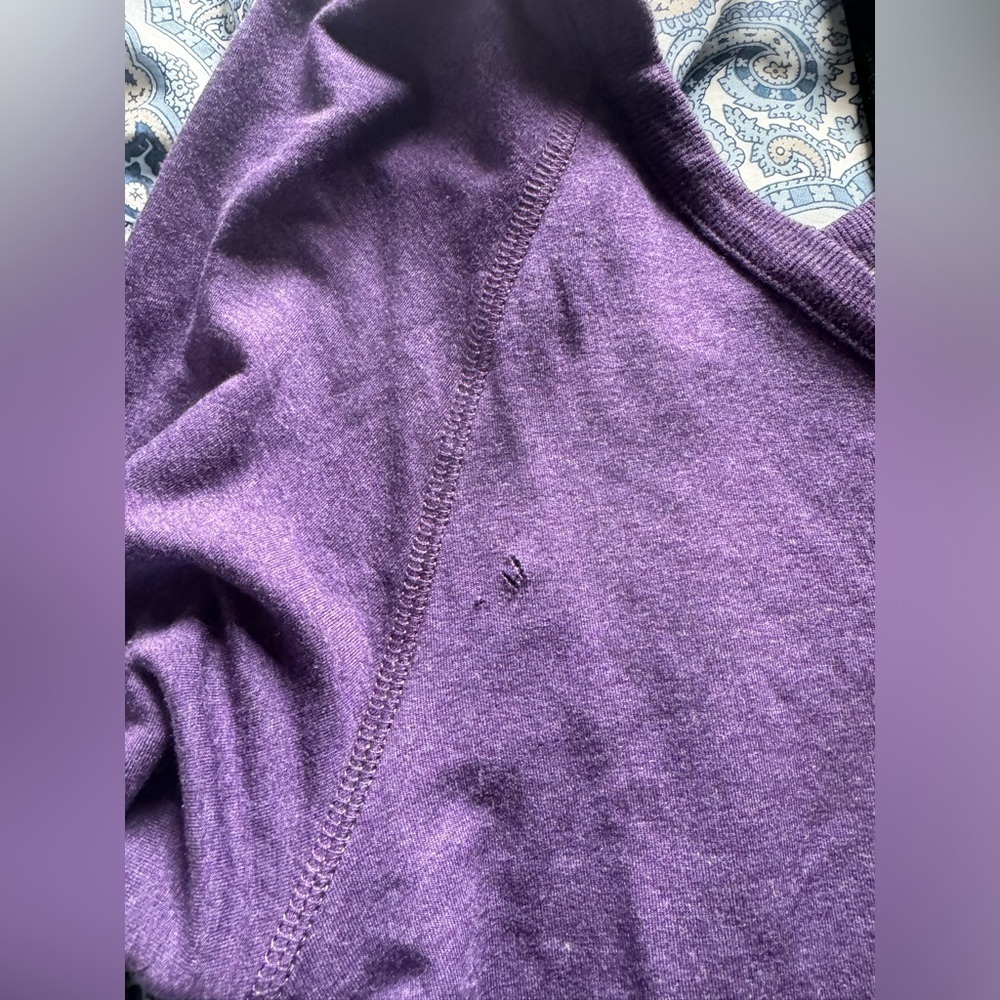 Athleta Plus Size Nirvana Yoga Long Tunic Purple Size 2X - Picture 7 of 8